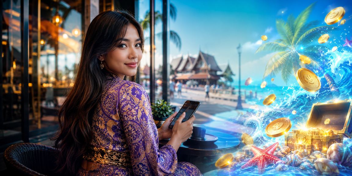 Pemain menggunakan telefon untuk mendaftar kasino mudah alih di Sarawak